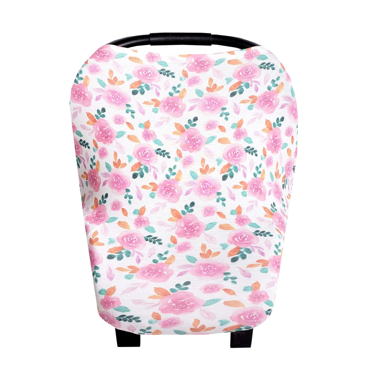 Baby Car Seat Cover Canopy and Nursing Cover Multi-Use Stretchy 5 in 1 Gift Siena by Copper Pearl
