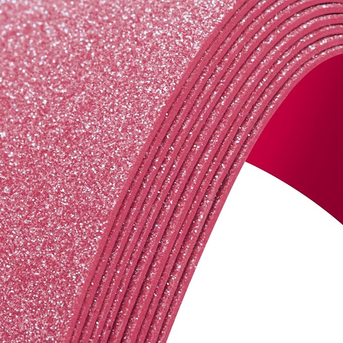 10 Pack Glitter Foam Sheets Craft 8 x 12 inch | Sparkles Foam Paper