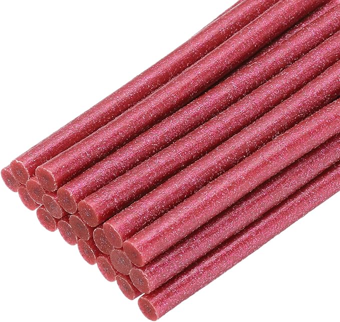 uxcell 20pcs Hot Glue Sticks for Glue Gun 7mm/0.28-inch x 4-inch Mini Hot Melt