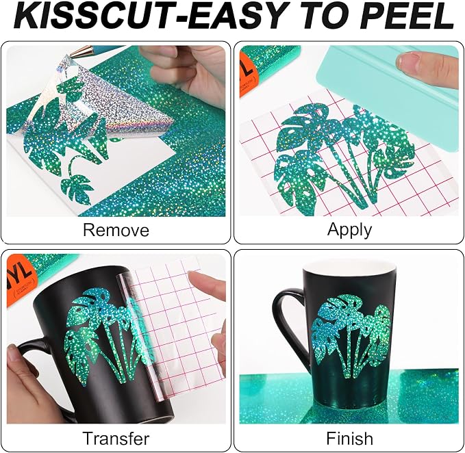 WRAPXPERT Holographic Green Permanent Vinyl