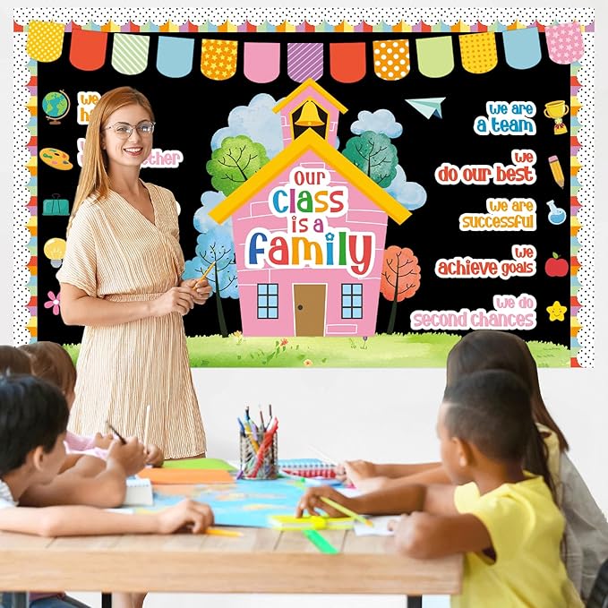Motivational Bulletin Board Classroom Decorations Our Class is A Family