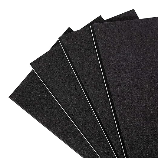 MAGZO 4Pcs Adhesive Foam Padding 1/2 in Thick X 12 in X 8 in | Closed Cell