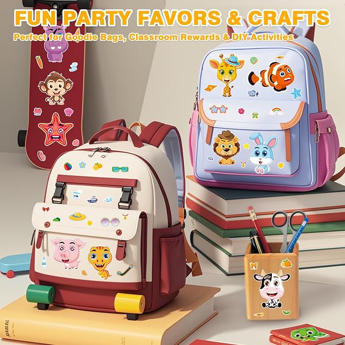 Aowplc 48 Pcs Make-a-Face Sticker Sheets