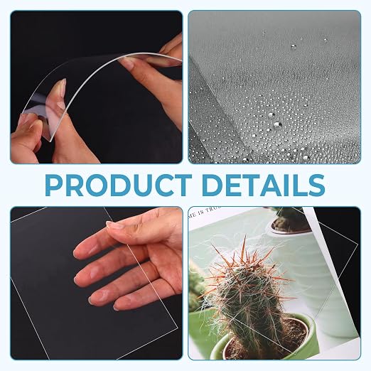 TKOnline 22 PCS Plexiglass Sheets, Invitations, Poster Frames Plastic Board