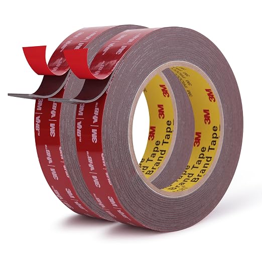 3M Double Sided Tape, Heavy Duty, 3/4” x 18Ft, Waterproof Foam Mounting Tape