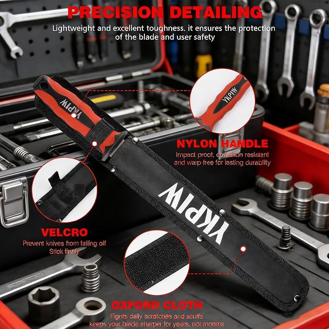 Insulation Knife with Measuring Scale, Stainless Steel Double-Sided Serrated