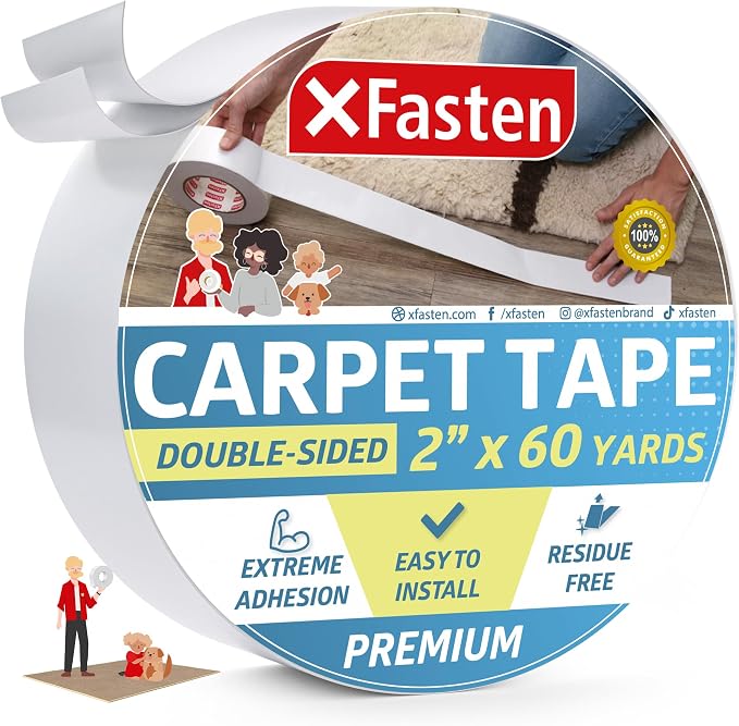 XFasten Double-Sided Carpet Tape