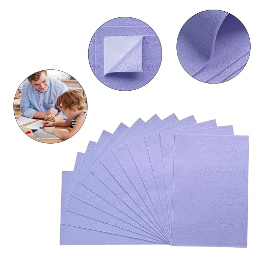 Jtnohx Self Adhesive Felt Sheets, 12 Pieces Felt Fabric