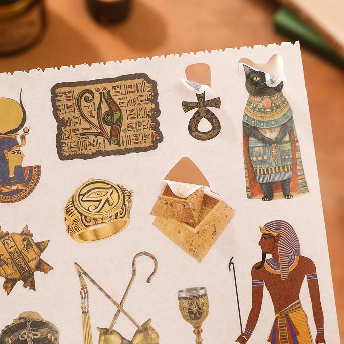 Pre-Cut Vintage Stickers for Journaling, 500+ Scrapbook Stickers and 20 A5