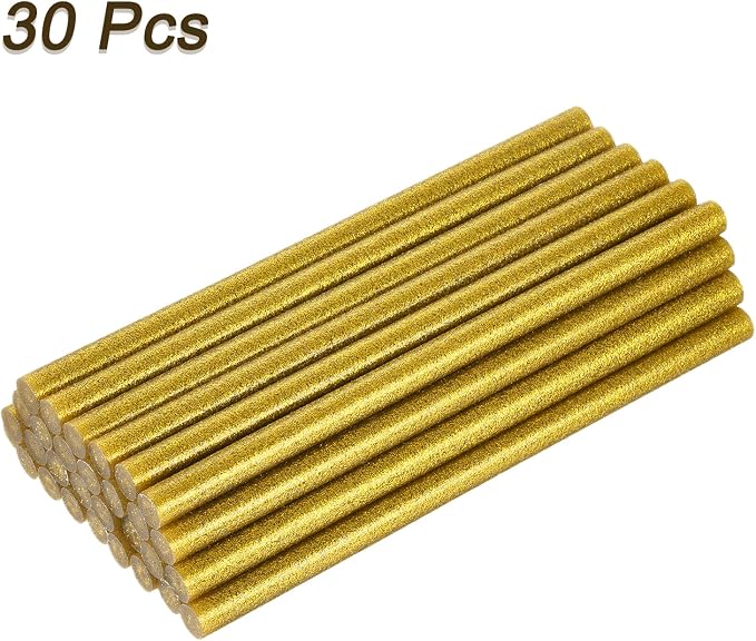 uxcell 30pcs Full Size Hot Glue Gun Sticks 8-inch x 0.43-inch High Sticky Large