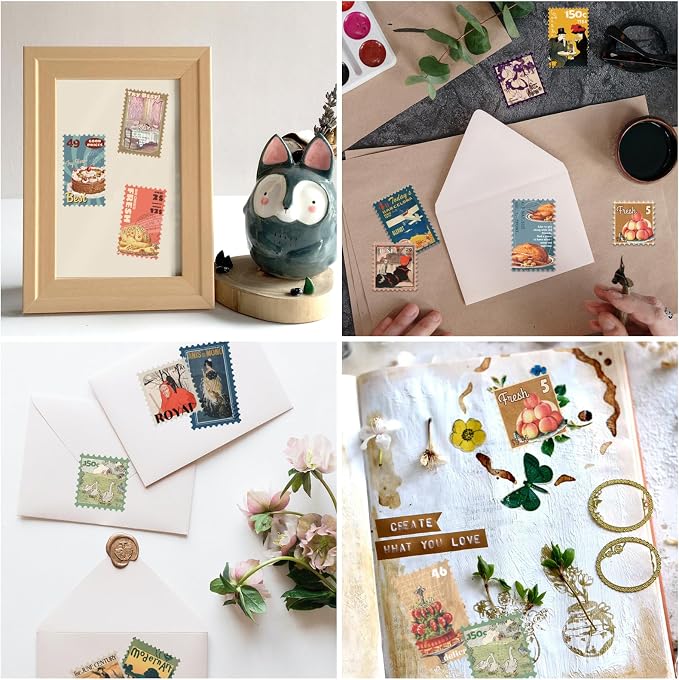 Prstincol 100 Pcs Scrapbooking Stickers, Food Stickers