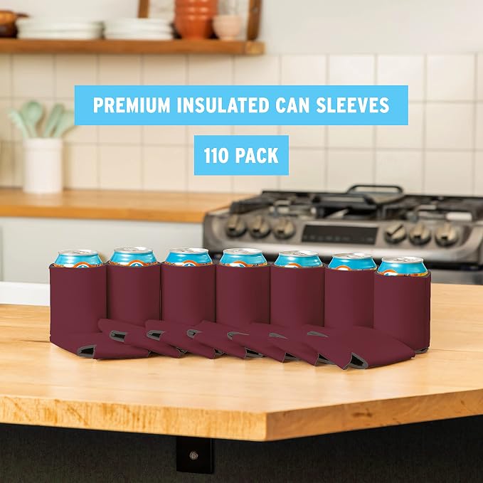 Blank Beer Can Cooler Sleeves Soft Insulated Beer Can Coolies