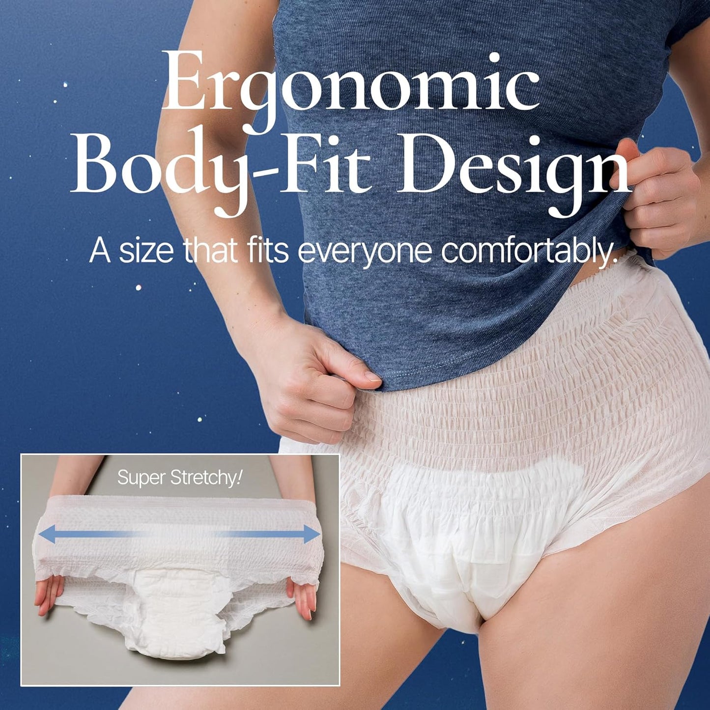 INERTIA Disposable Underwear for Women (Size X-Large, 8 Count)