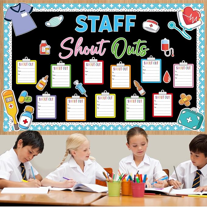 Healthy Staff Shout Outs Bulletin Board Decorations Nurse Week Staff Shout Outs