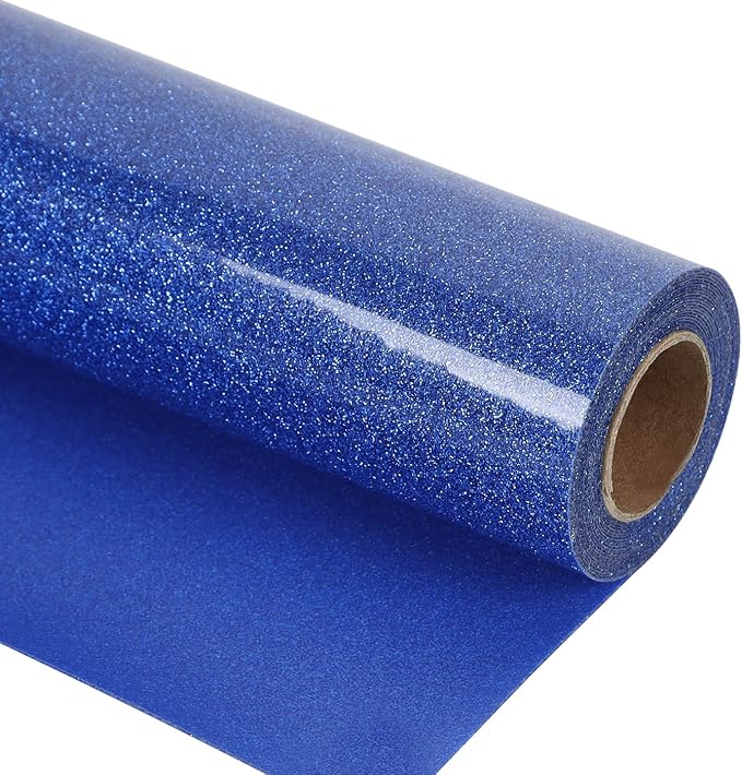 guangyintong Glitter Blue Heat Transfer Vinyl HTV Rolls