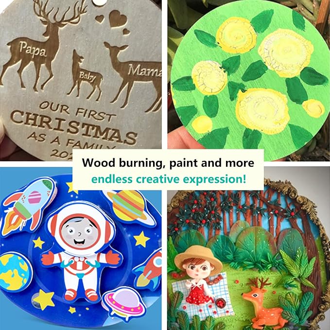 Wood Rounds for Crafts 10 Inch