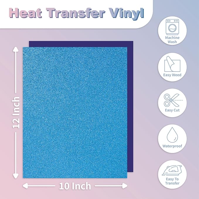 DUEUIOE Glitter HTV Bundle