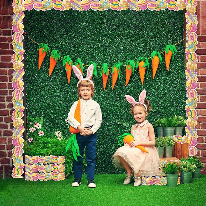 69 Feet Bulletin Board Borders，Colorful Egg Border and Bulletin Board Border