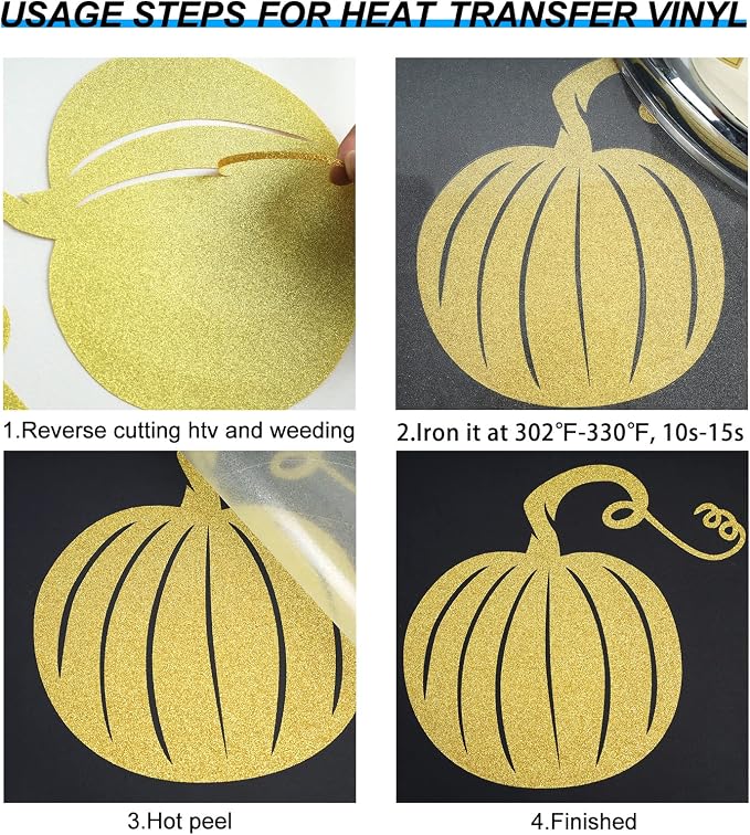 TUMIYA Glitter Gold HTV Vinyl