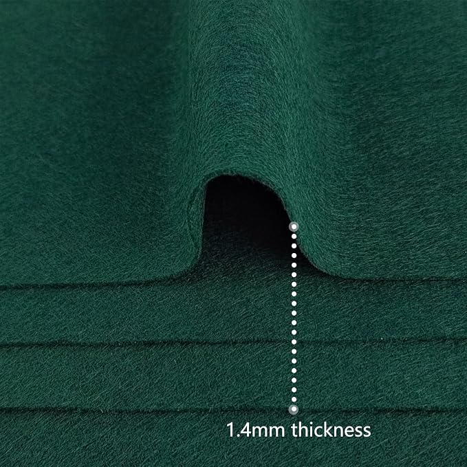 Jtnohx Color Felt, Soft Felt Sheets, 1.4mm Thick 8"x12" Handicraft Felt Fabrics