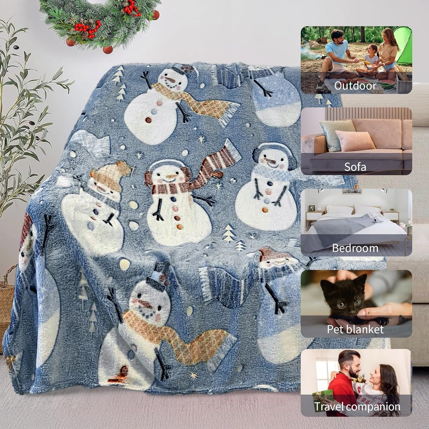TEHALK Glow in The Dark Blankets for Kids - 50"x60" Personalized Baby & Toddler Blankets