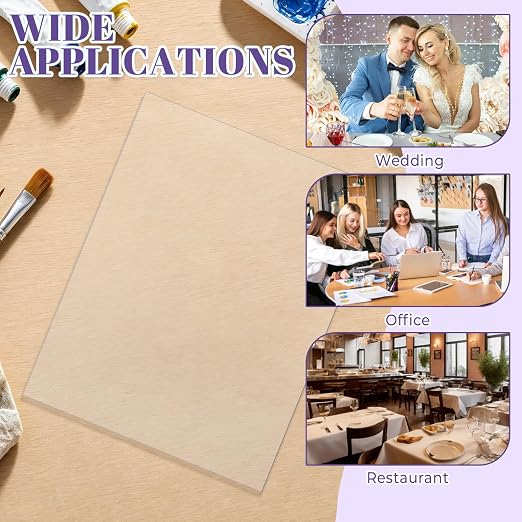 TKOnline 7 PCS Plexiglass Sheets, Invitations, Poster Frames Plastic Board