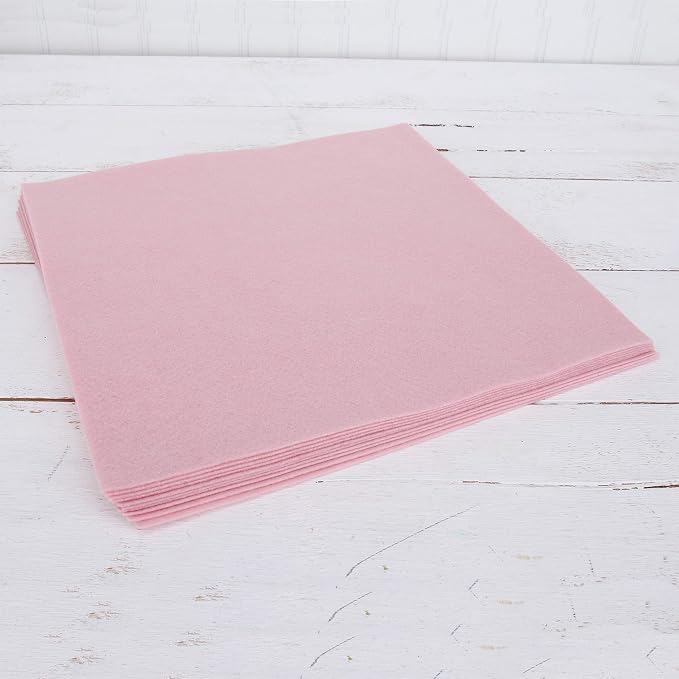 Threadart Light Pink Premium Felt Sheets