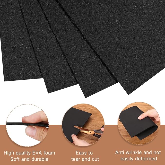 Innconee 30 Pcs Embroidery Foam 3D 3mm EVA Puffy Foam Sheets
