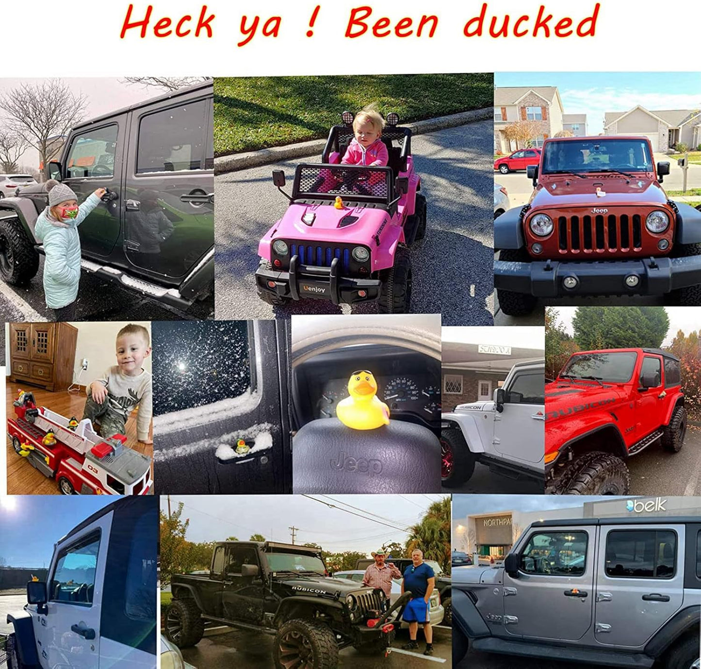 XY-WQ Rubber Duck 50 Pack for Jeeps Bath Toy Assortment - 2.3 Inch Bulk Floater Duck for Kids - Baby Showers Accessories - Party Favors, Birthdays, Bath Time, and More (50 Varieties)
