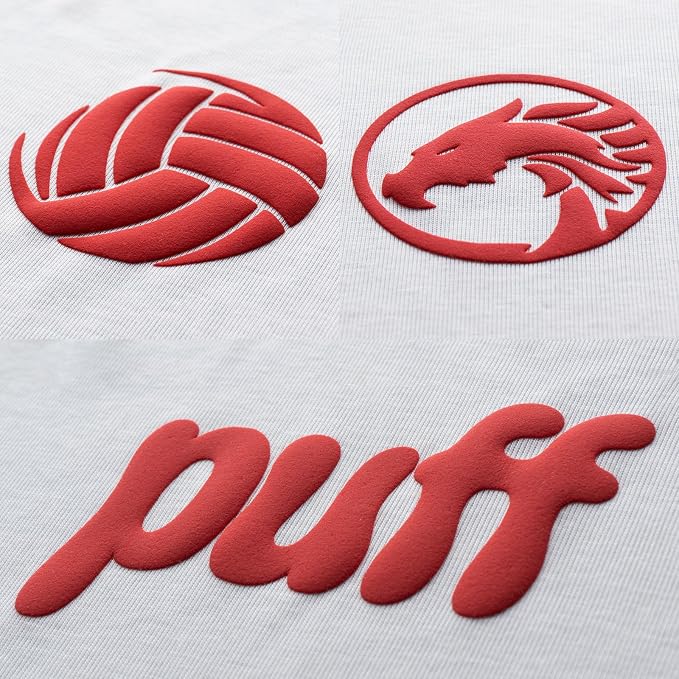 Aoder Red Heavy Duty Puff Vinyl Heat Transfer