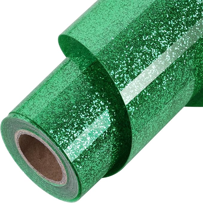 TORC Green Glitter HTV Green Heat Transfer Vinyl HTV Rolls