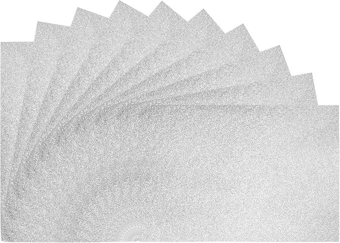 pson 10Pcs 7.8 x 11.8 Inch Shiny Self-Adhesive EVA Foam Sheets