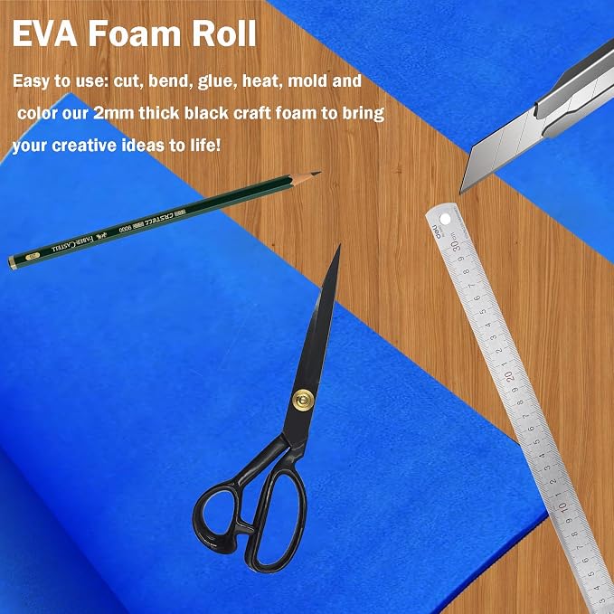 EVA Foam Roll | High Density 85kg/m3 | 2mm Thick | 48"x14" | Ideal