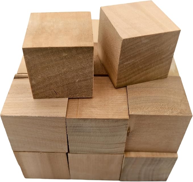 20PCS Basswood Carving Blocks, Whittling Wood Carving Kit, Unfinished Wooden