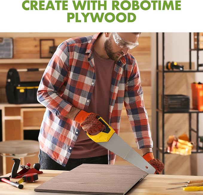 ROBOTIME 6Pcs 3mm Walnut Plywood