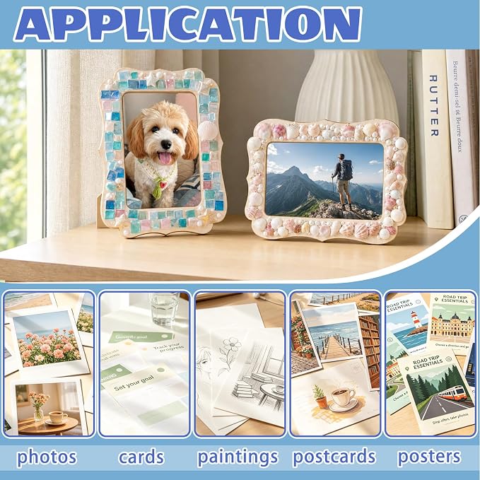 VOKOY 45 Pack DIY Wooden Picture Frames