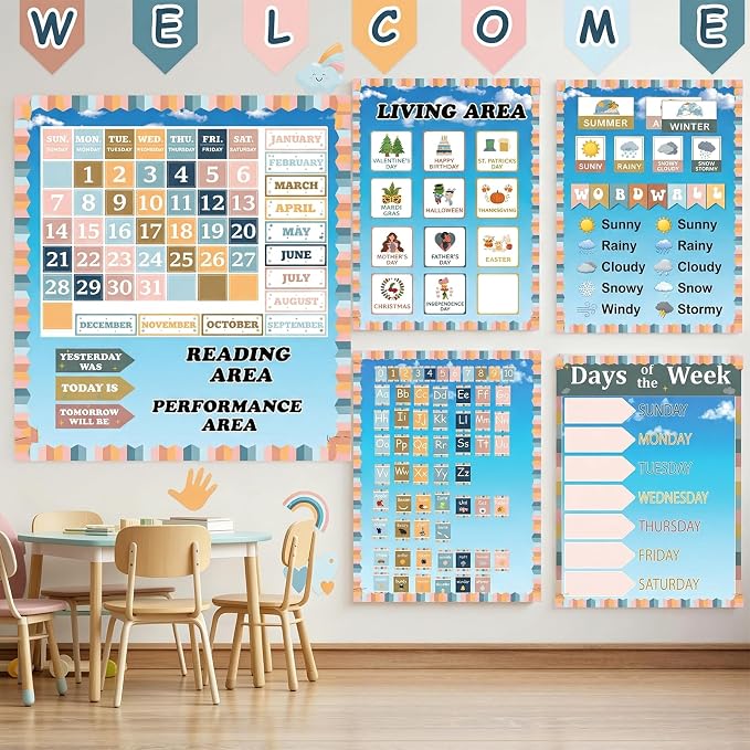 Qyeahkj 17.7in x 20ft Bulletin Board Paper Roll Bulletin Board Background Paper
