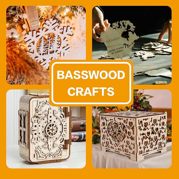 12 Pack Basswood Sheets 1/4 inch, 6mm Basswood