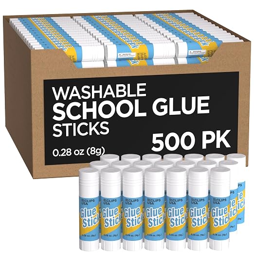 Glue Sticks Bulk, Washable Glue Sticks