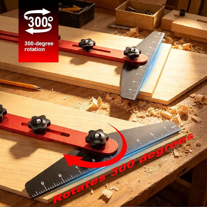 Stair Tread Template Tool, Modular Adjustable Stair Gauge | 10.5-60.5 in