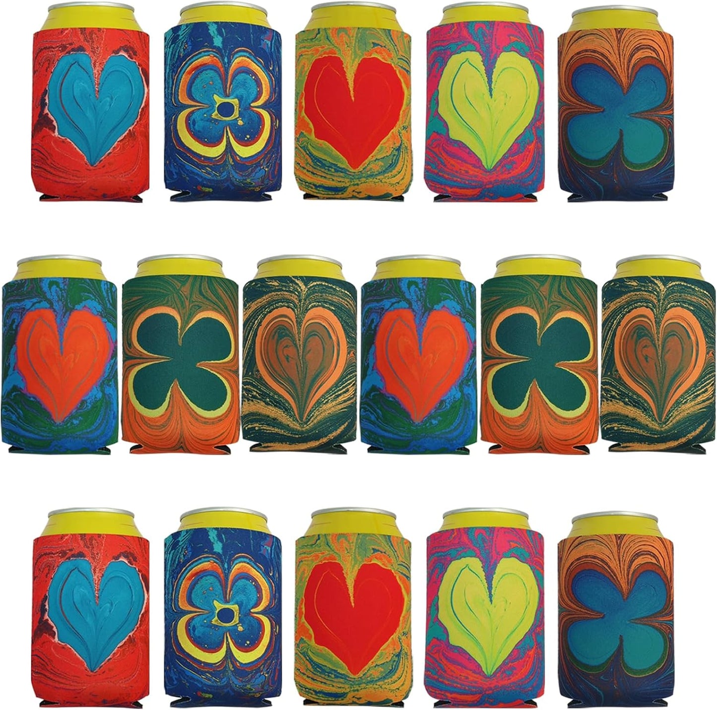 Beer Can Coolers Sleeves Soft Insulated Reusable Can Coolers for Beer, Bottles,Soda Covers for Beach, Wedding Favors Birthday Bachelor Party DecorationsSummer Pool Parties,16 Pack (16)