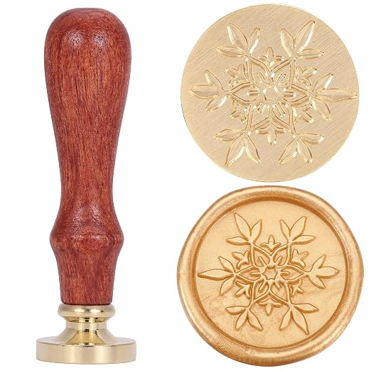 Yoption Wax Seal Kit, Snowflake Wax Seal Stamp