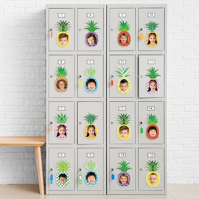 gisgfim 80Pcs Summer Cutouts Pineapple Decoration Bulletin Board Luau Tropical