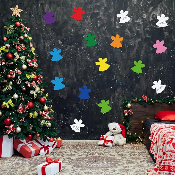 Qilery 100 Pcs Large Angel Cutouts