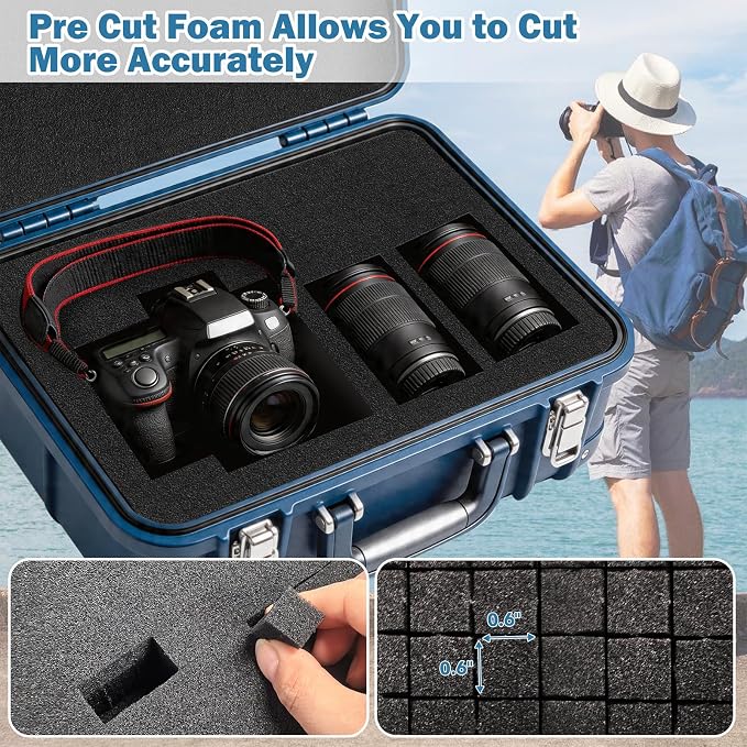 8Pcs Pick and Pluck Foam Large Size Apart Foam Insert Pre-Cubed Pick Padding