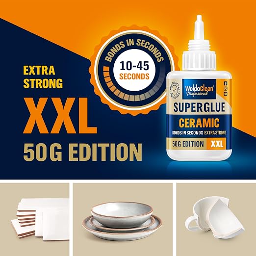 WoldoClean Super Glue for Ceramics and Porcelain 50g