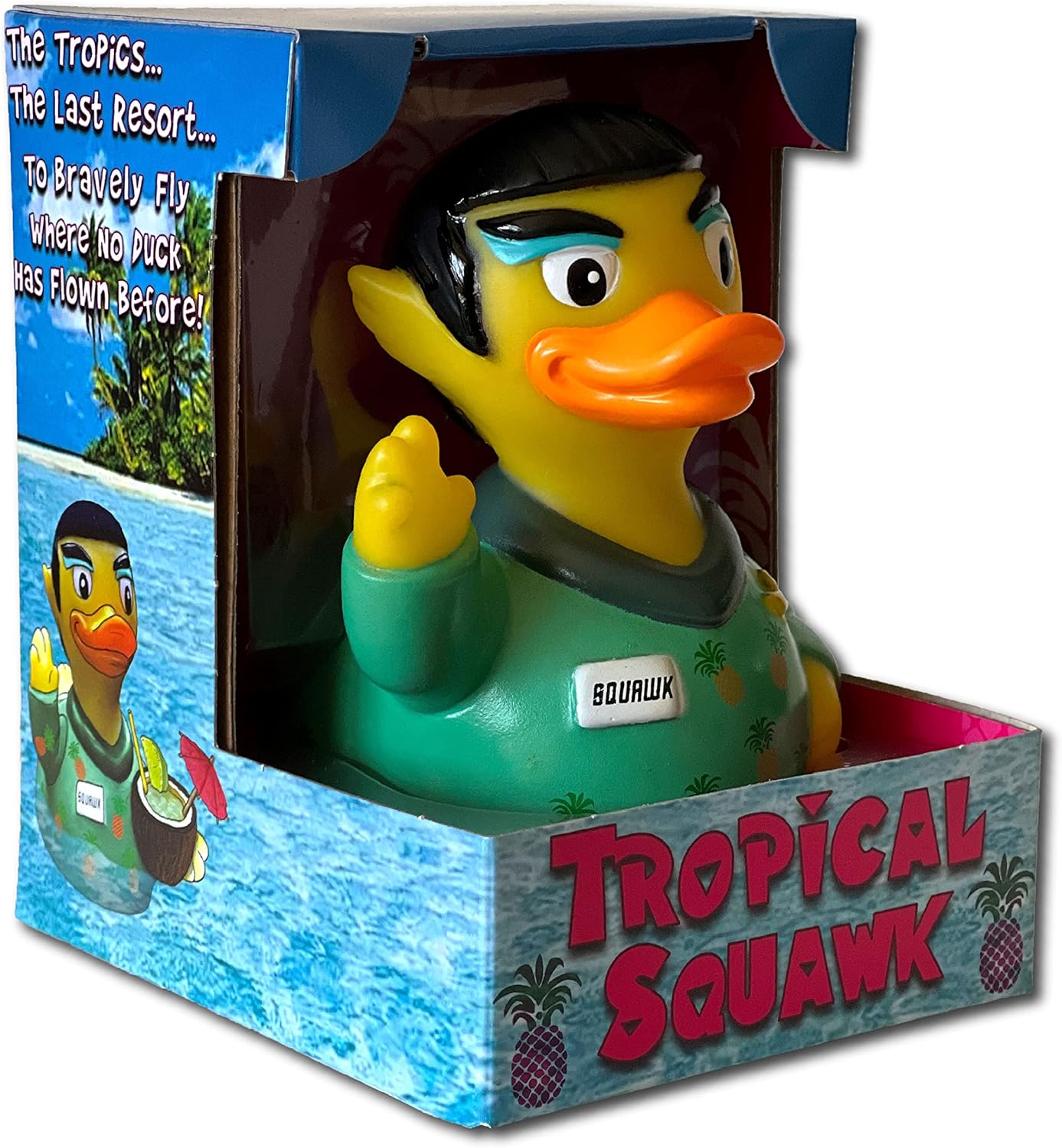 CelebriDucks - Tropical Squawk Limited Edition - Floating Rubber Ducks - Collectible Bath Toy Gift for Kids & Adults of All Ages