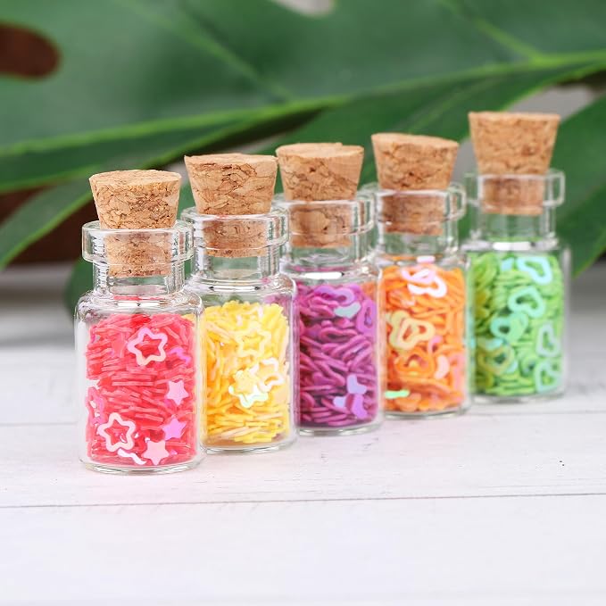 MaxMau 64pcs 1ml Tiny Vials