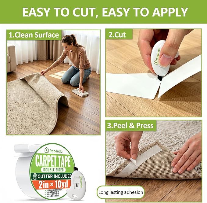 Rabenda Double Sided Carpet Tape