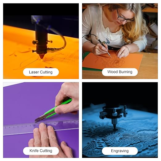 7 Pack Colored Plywood Sheets, Rolling Paint Process